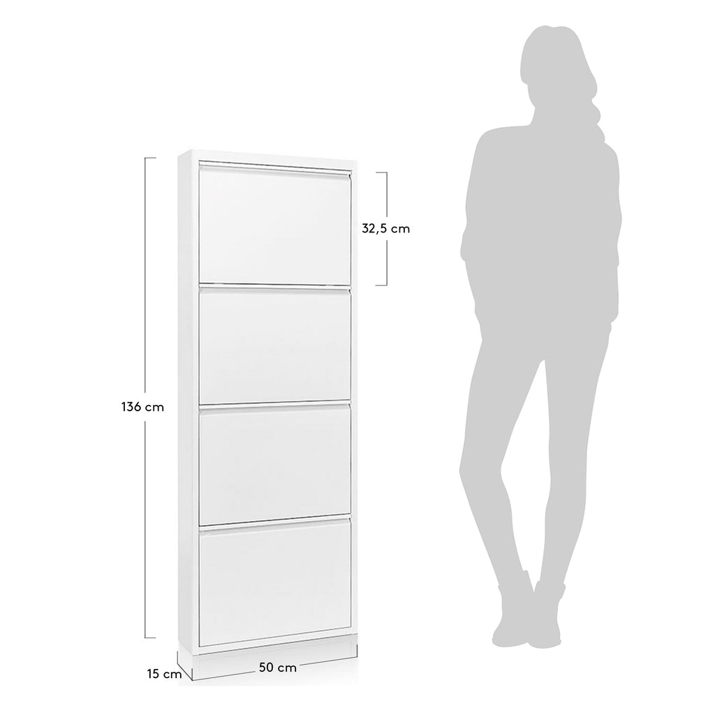 Sabater Ode 50 x 136 cm 4 portes blanc