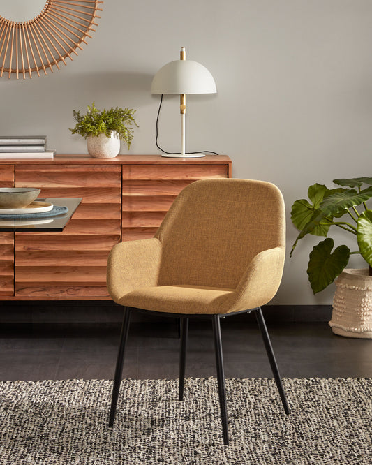 Chaise Konna moutarde FR