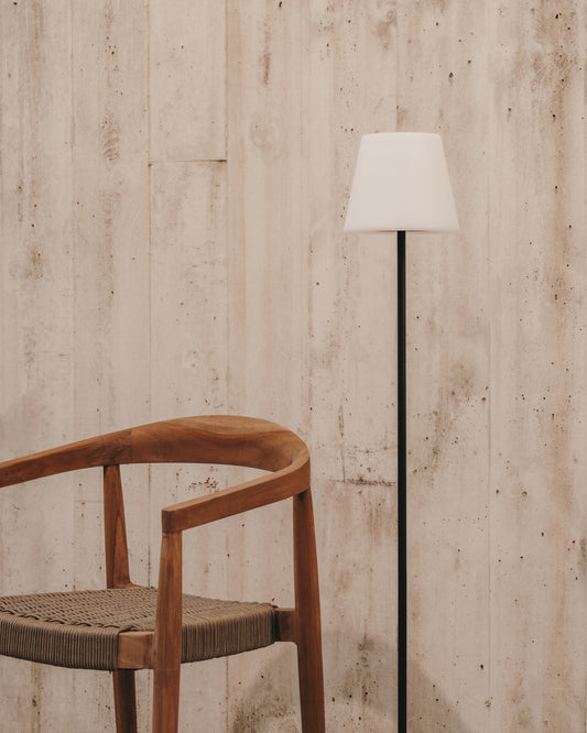 Lampadaire d'extérieure solaire Amaray en acier noir 120 cm
