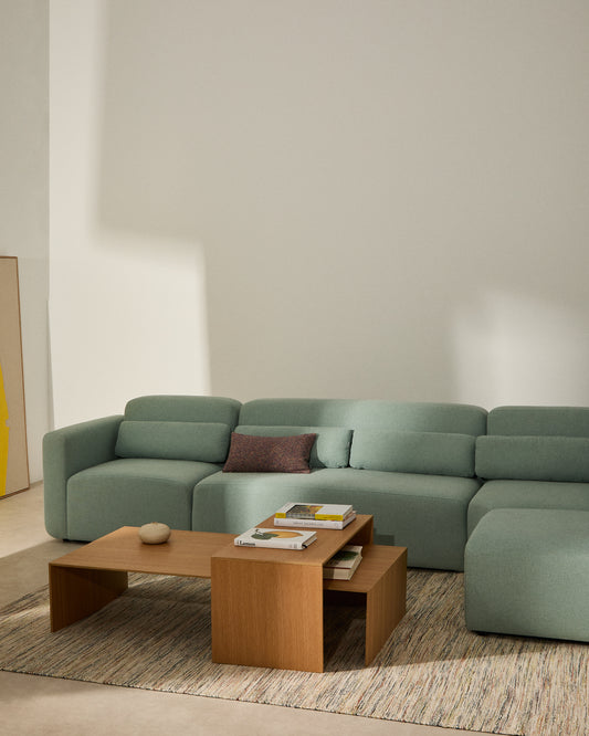 Mesa de centro Litto de chapa de roble FSC Mix Credit 140 x 70 cm