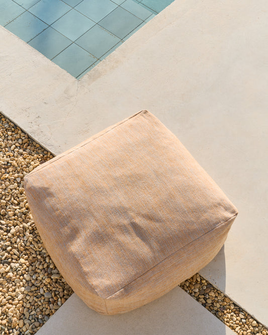 Puf Vedell 100% PET naranja 60 x 60 x 30 cm