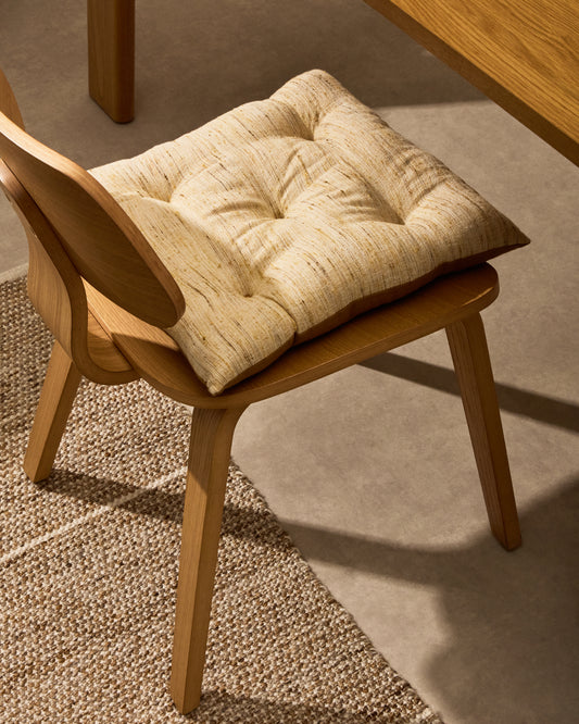 Cojín para silla Aren mostaza 45 x 45 cm