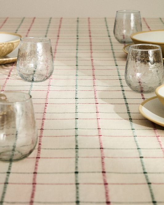 Mantel Aldelie 100% algodón jacquard multicolor 150 x 250 cm