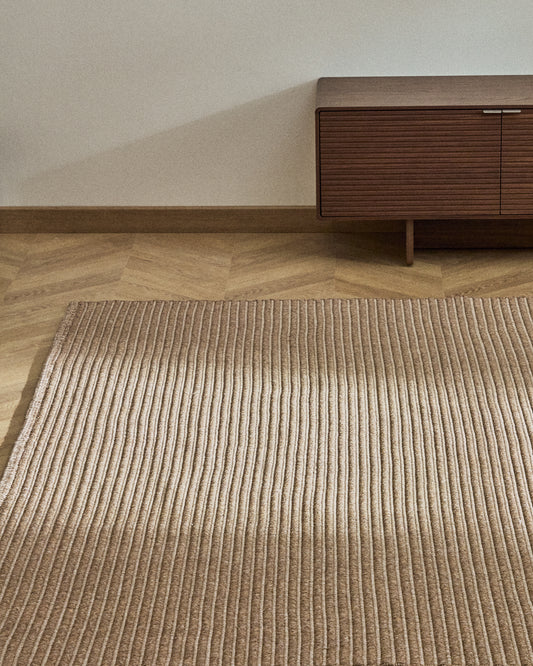 Catifa Ardelia de fibres sintètiques cru 160 x 230 cm