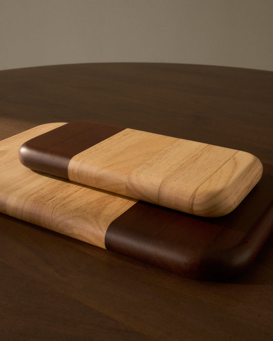 Taula de servir Milvara de fusta de cautxú 28 x 14 cm FSC 100%