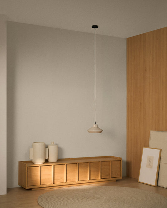 Moble TV Onix de xapa de roure amb acabat to natural 200 x 45 cm FSC Mix Credit
