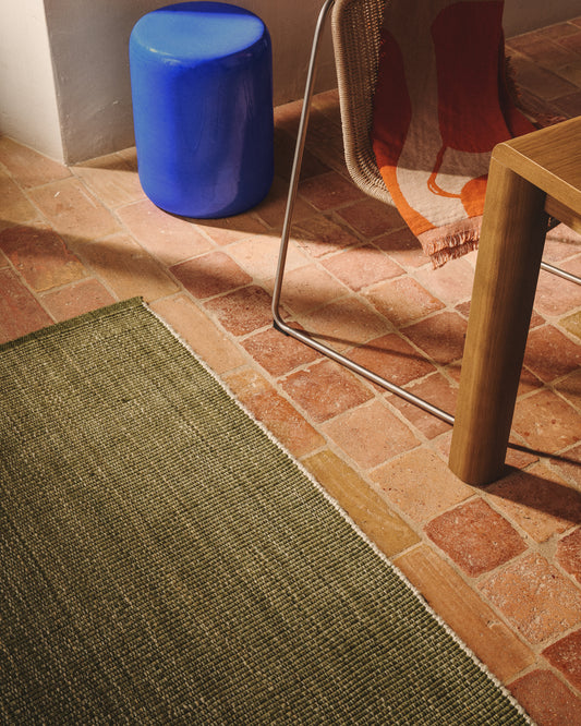 Alfombra Tirla 100% PET verde 200 x 300 cm