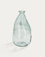 Gerro Brenna de vidre transparent 100% reciclat 36 cm