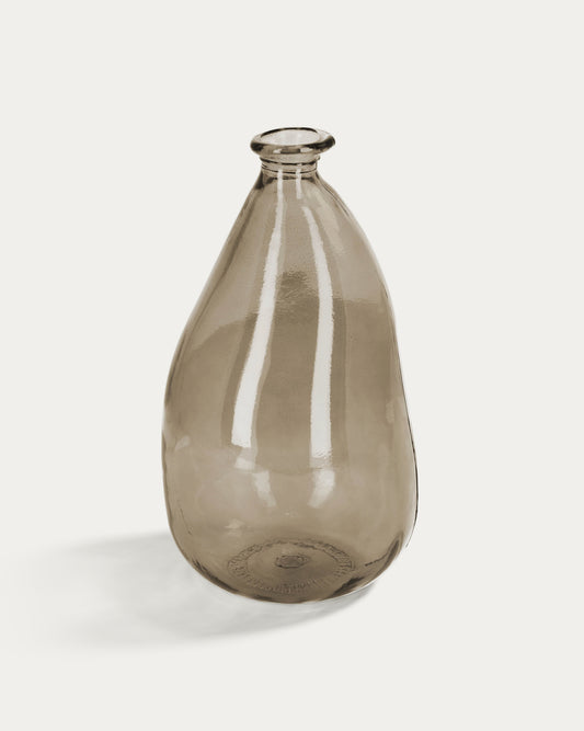 Gerro Brenna de vidre marró 100% reciclat 36 cm