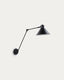 Aplic Dione d'acer amb acabat pintat negre