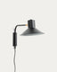 Aplic petit Aria d'acer amb acabat negre
