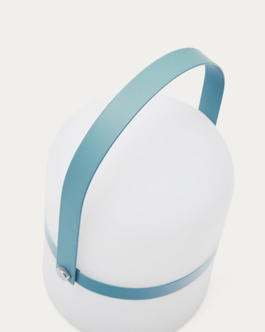 Llum de taula LED mini Ridley de polietilè blau