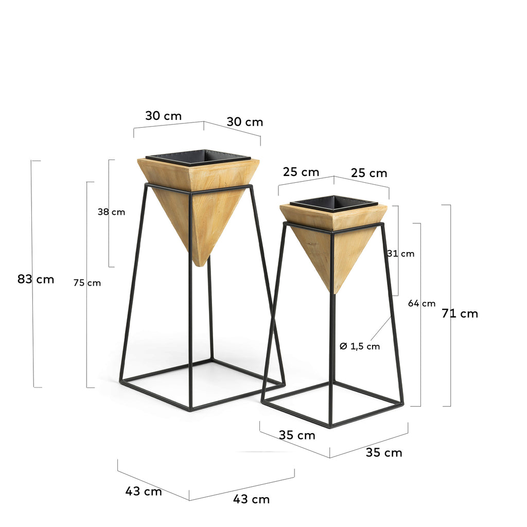Set Stared de 2 maceteros