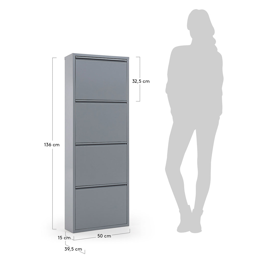Sabater Ode 50 x 136 cm 4 portes gris