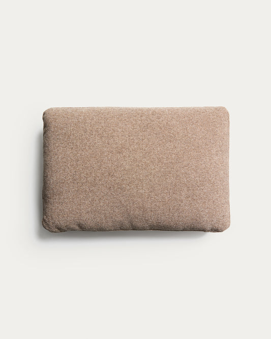 Coussin Blok en chenille marron 40 x 60 cm