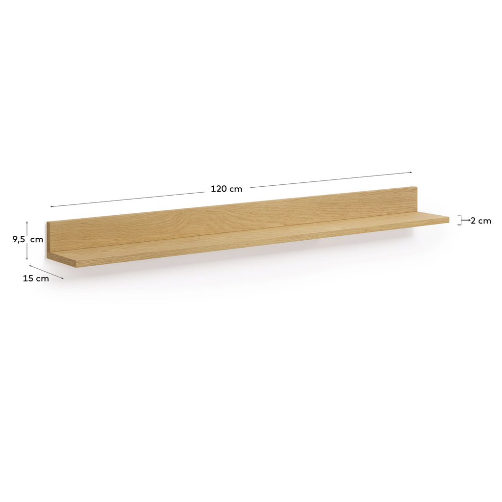 Prestatge Abilen de xapa de roure 120 x 15 cm FSC 100%