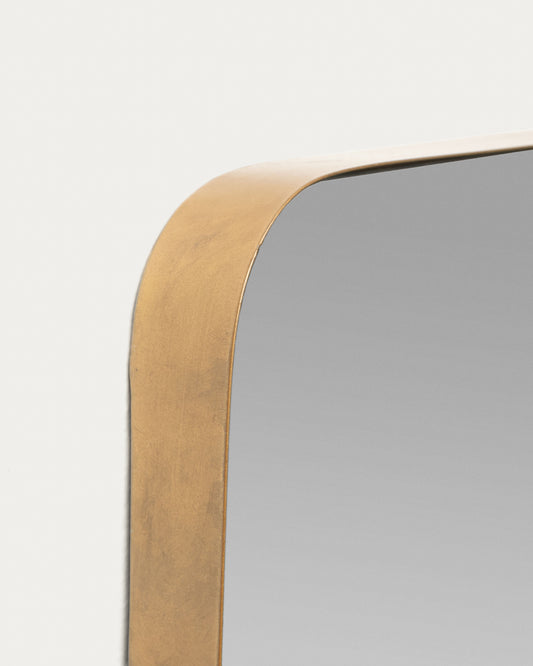 Mirall de paret Marco metall daurat 55 x 150,5 cm