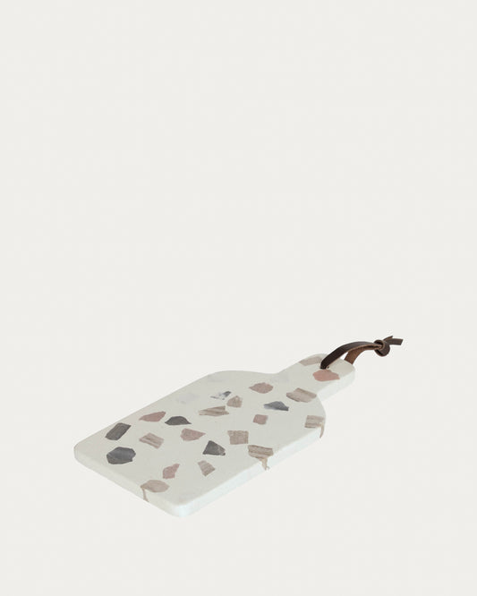 Tabla de servir Temira de terrazo multicolor