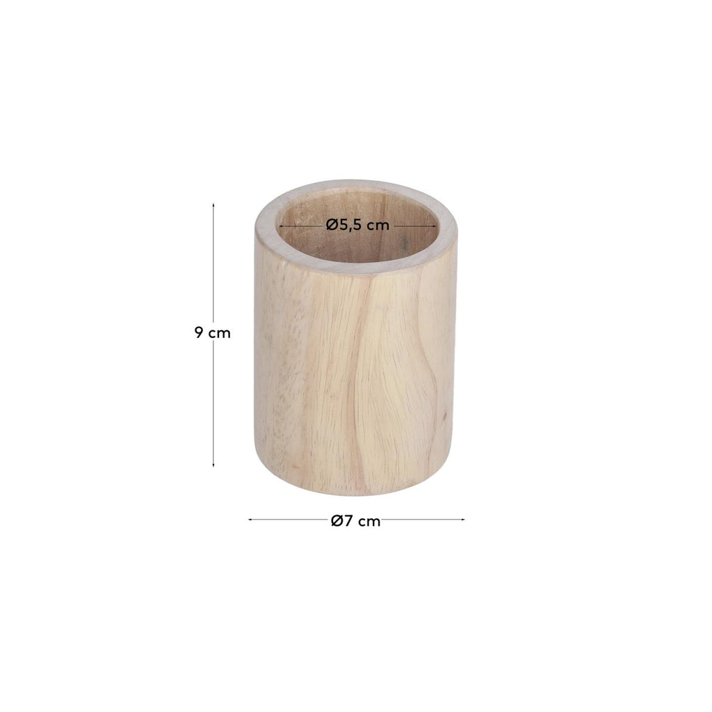 Lapicero Dilcia de madera maciza de caucho