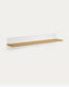 Estante Abilen de chapa de roble y lacado blanco 80 x 15 cm FSC 100%