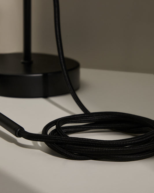 Muntura per a llum de sostre Fulvia de metall amb acabat negre 150 cm