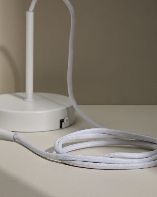 Muntura per a llum de sostre Fulvia de metall amb acabat blanc 150 cm