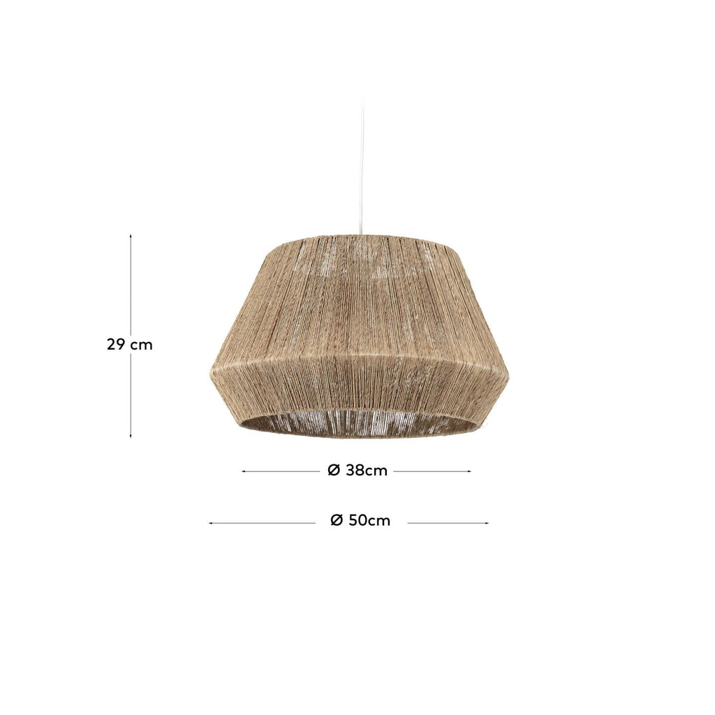 Pantalla per a llum Crismilda 100% jute amb acabat natural Ø 50 cm