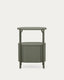 Meuble de salle de bain Arely avec structure en acier et MDF laqué vert 60 x 40 cm