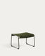 Reposapiés Maurina de acero galvanizado verde y cuerda verde 58 x 52,5 cm