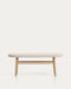 Banc Helda de xenilla beix i fusta massissa de roure FSC Mix Credit 122 cm