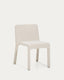 Chaise empilable Loria en chenille beige FSC 100%