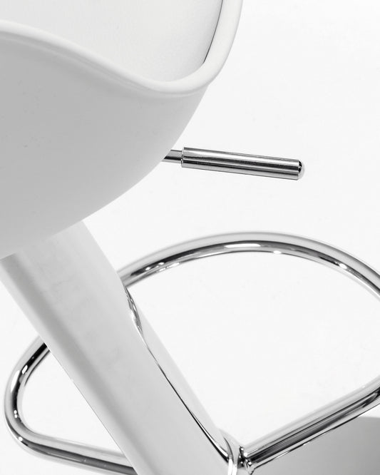 Tamboret Orlando-T blanc altura 60-82 cm