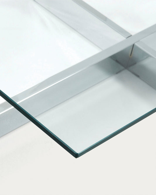 Taula de centre Plam 120 x 70 cm vidre transparent