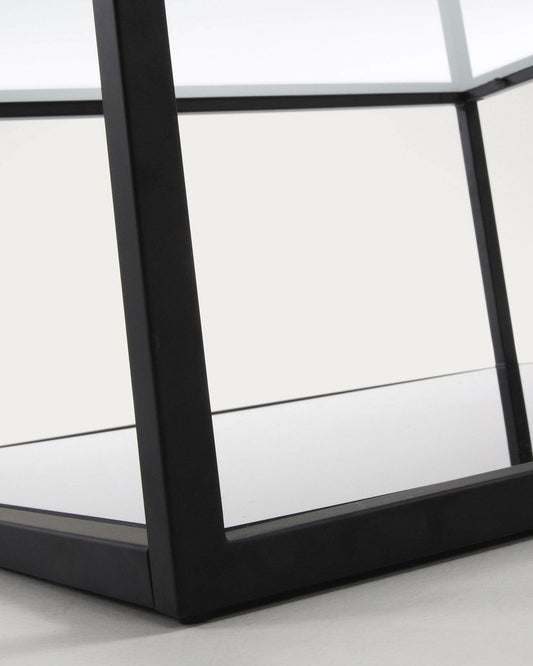 Taula de centre rectangular Blackhill 110 x 60 cm negre