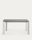 Mesa extensible Axis porcelánico acabado Hydra Plomo patas gris 160 (220) cm
