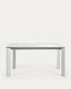 Taula extensible Axis porcellànic acabat Kalos Blanco potes gris 160 (220) cm