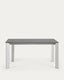Mesa extensible Axis porcelánico acabado Vulcano Roca patas gris 160 (220) cm