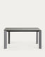 Taula extensible Axis porcellànic acabat Hydra Plom potes antracita 160 (220) cm