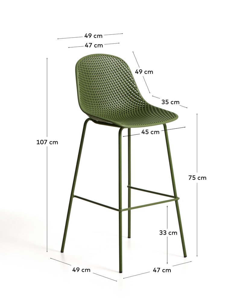 Tamboret d’exterior Quinby verd 75 cm