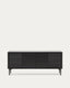 Aparador Lenon 3 portes i 3 calaixos fusta massissa i xapa roure negre 200x86cm FSC Mix Credit