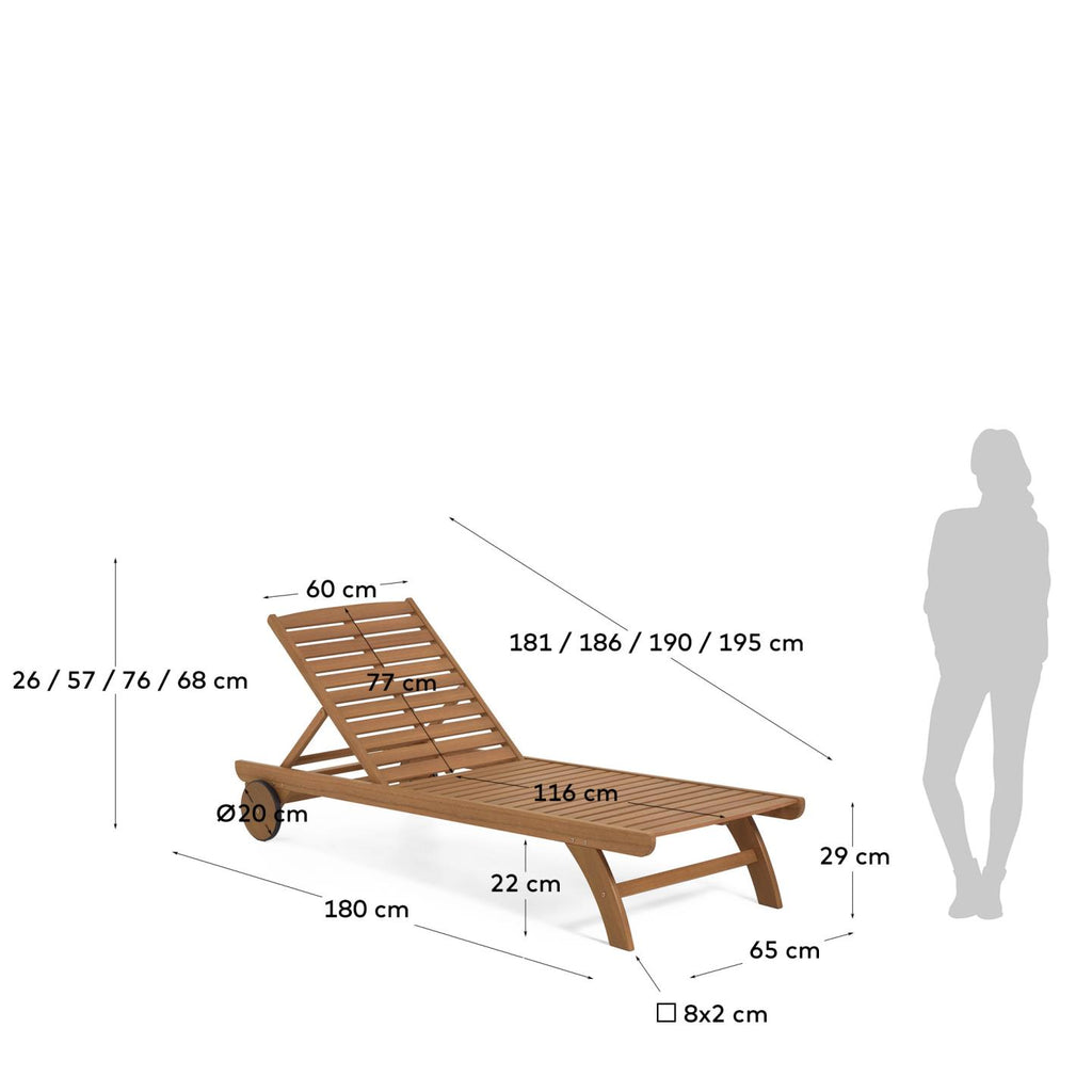 Gandula d'exterior Beila fusta massissa eucaliptus FSC 100%
