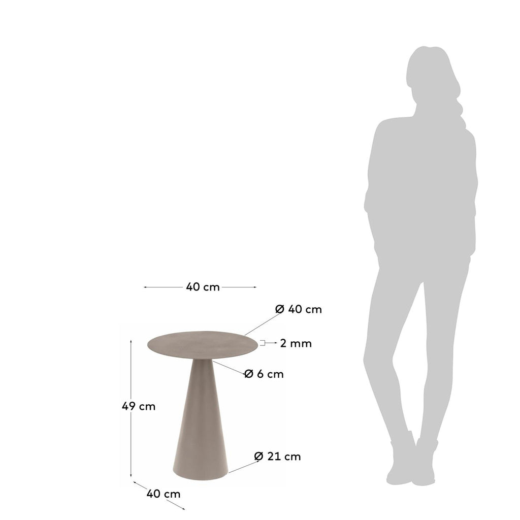 Taula auxiliar Shirel Ø 40 cm vert