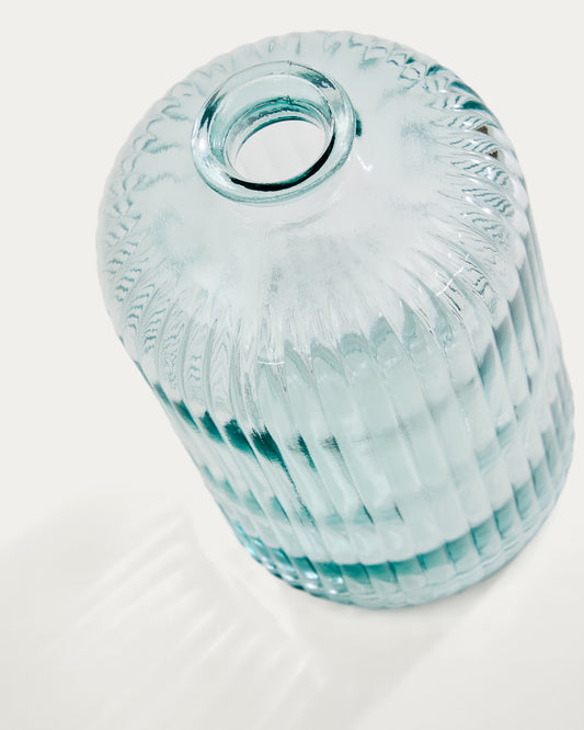 Grande bouteille Marba en verre recyclé transparent