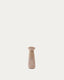 Candelabro pequeño Magan de travertino beige