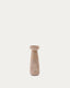 Candelabro grande Magan de travertino beige