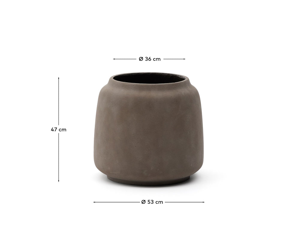 Cache-pot Lira effet terracota Ø 53 cm