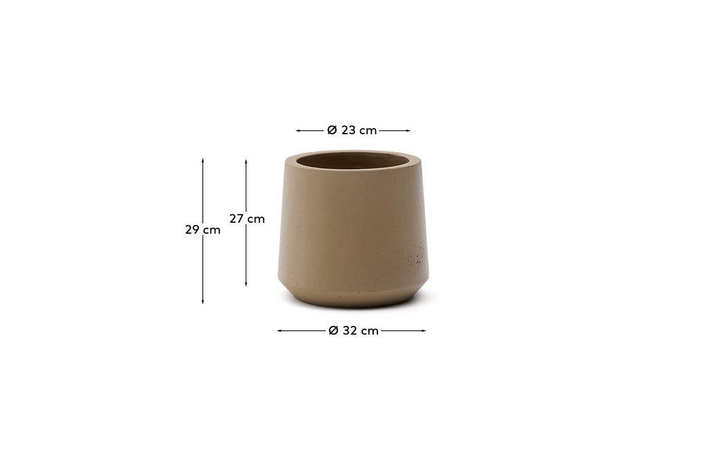 Portatestos Calun de ciment beix Ø32 cm