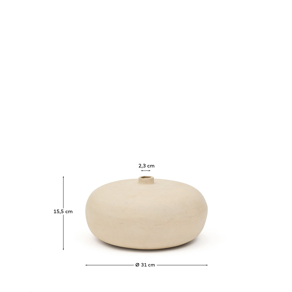 Jarrón Nivala de papel maché 15,5 cm