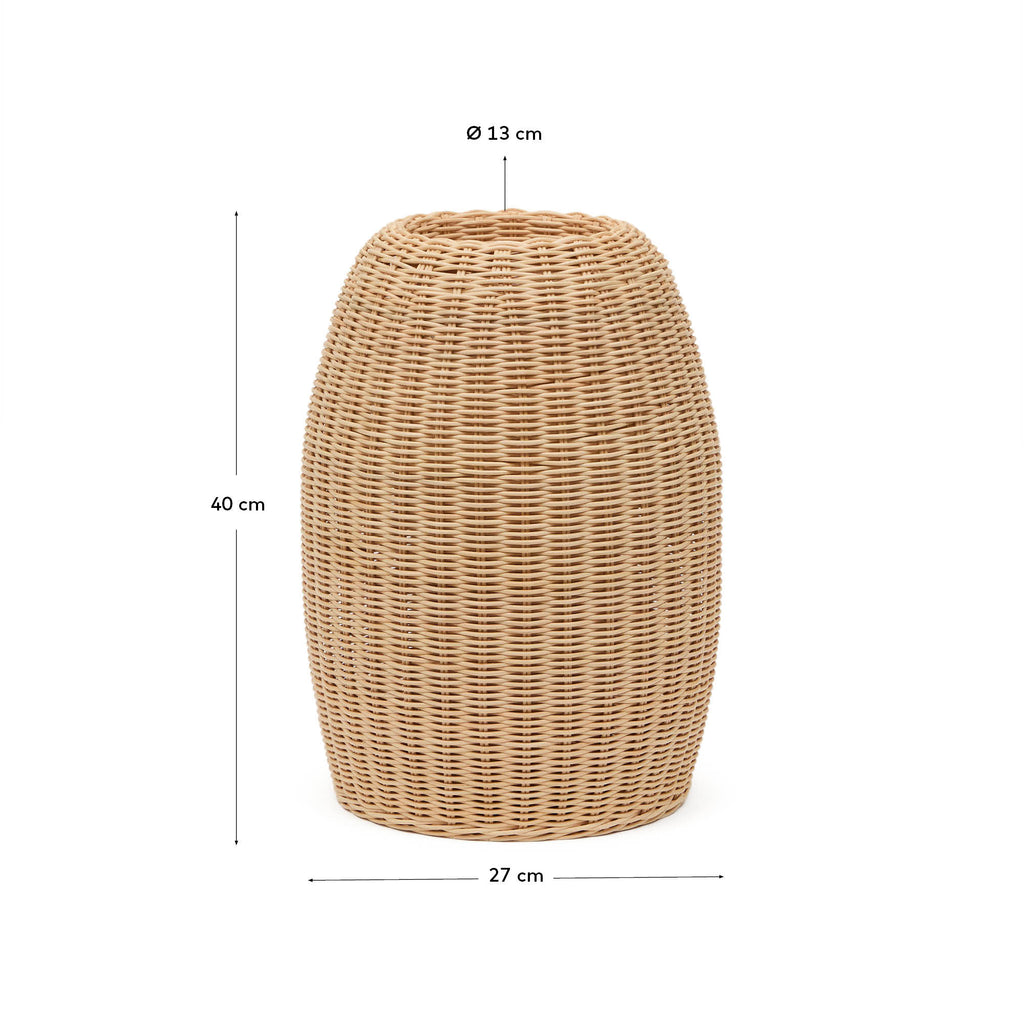 Vase en rotin Zilna 40 cm