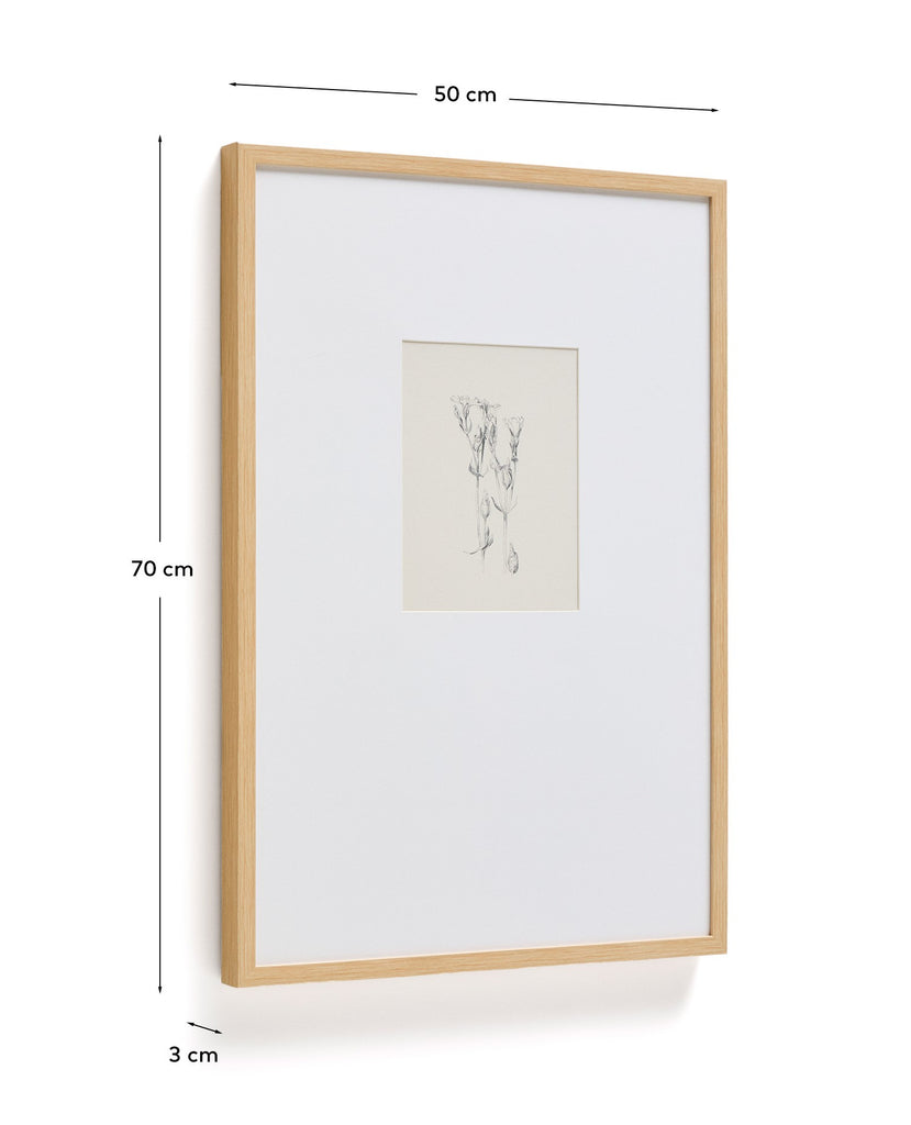 Quadre Lirena il·lustració botànica 50 x 70 cm